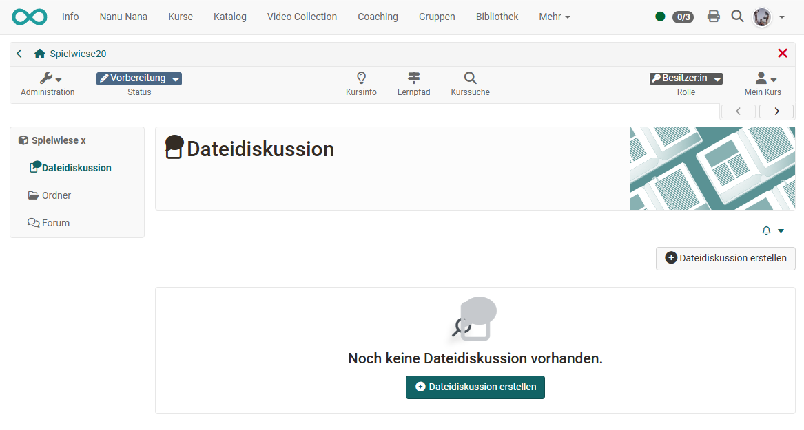 Dateidiskussion erstellen