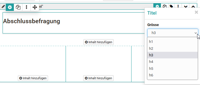 Formular Titel