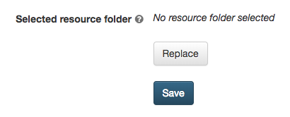 replace ressource folder