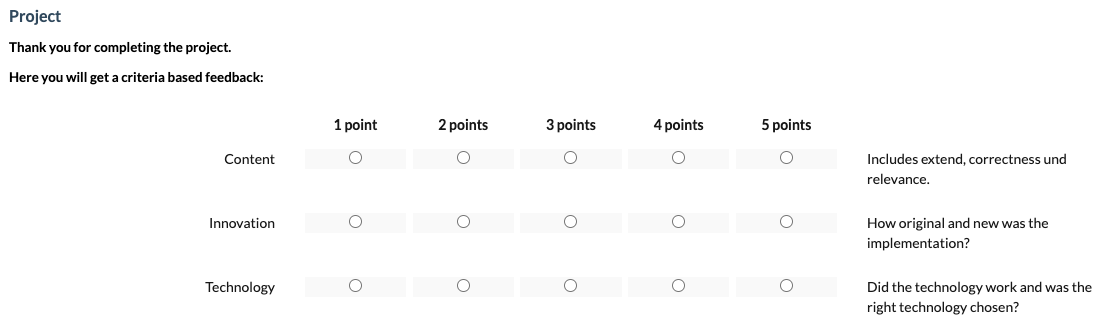 Rubric Example Radiobutton2