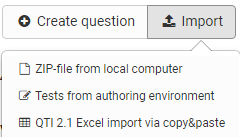 Question Import