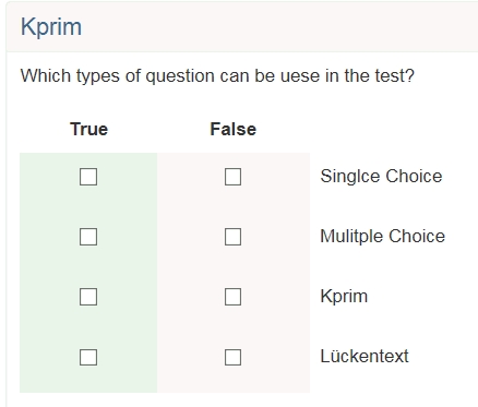 Example KPrim Question