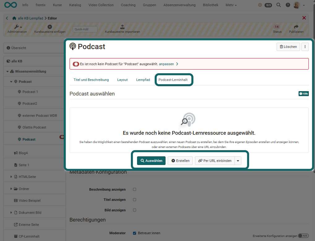 Podcast anlegen